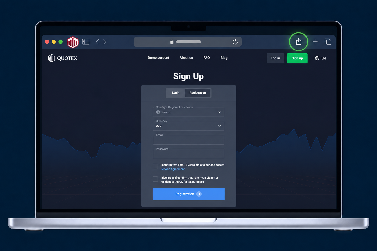 Click Share · Quotex